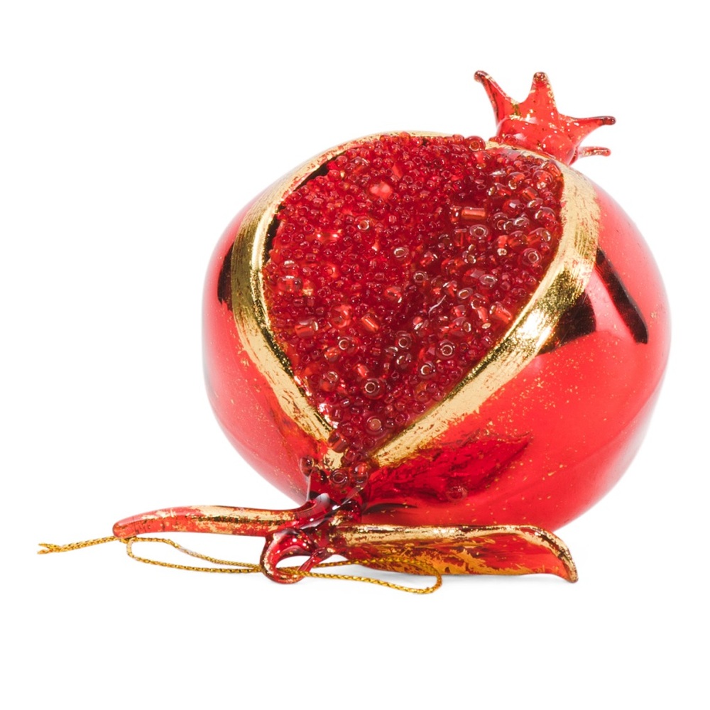 LIMITED TIME OFFER 4.5in Pomegranate Glass Ornament